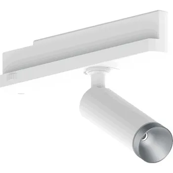Bodové svítidlo Illuxtron Elegantní válcový reflektor do třífázové lišty Pointer Spot Track 3F Teplota chromatičnosti / Stmívání: 4000 Kelvinů / Nestmívatelné, Barevná varianta: Bílá / Stříbrná, Úhel vyzařování: 60° 0U270363LZ02 Elegantní válcový reflektor do třífázové l
