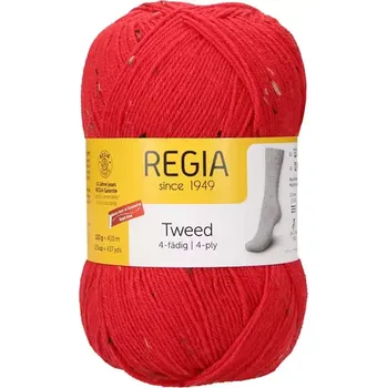 Příze Regia 4-Ply Uni Tweed 30 Tomate (Ponožková příze Regia Uni Tweed 4 Ply 30 Tomate)