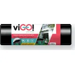 Vigo pytle na odpadky s uchy, 240 l, 110x130 cm, LDPE, černé, 10 ks, 40 µm