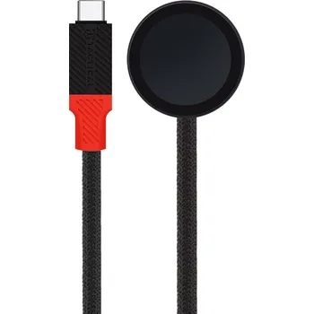 Ostatní příslušenství k chytrým hodinkám Tactical Recce 3:20 kabel pro Apple Watch Black/Red