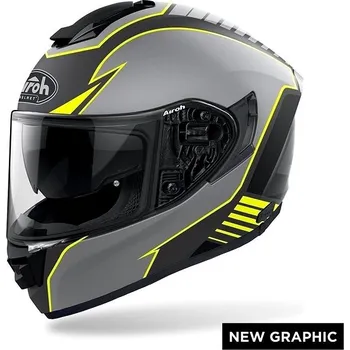 Helma na motorku AIROH ST.501 TYPE ST5T31 - šedá integrální moto helma , M