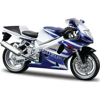 autíčko Bburago SUZUKI GSX-R750 WHITE/BLUE 1:18
