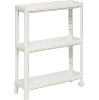 Koupelnový nábytek 5five Simply Smart Úzký koupelnový regál NIV z plastu, 3 úrovně, 52 x 17 x 70,5 cm