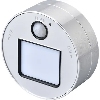 Elektrická zásuvka Viking zásuvkový modul A20, LED světlo s pohybovým senzorem 3W, stříbrná