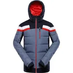 Alpine Pro FERER ŠEDÁ PÁNSKÁ PÉŘOVÁ LYŽAŘSKÁ BUNDA S MEMBRÁNOU PTX XXXL