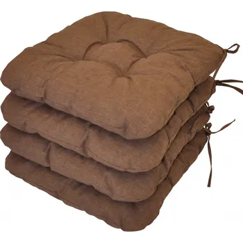 Podsedák Axin Trading s.r.o. Sedák UNI barva hnědý melír - set 4 kusy