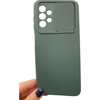 Pouzdro na mobilní telefon Pouzdro Camshield Soft Samsung Galaxy A13 4G A135 Tmavě zelené
