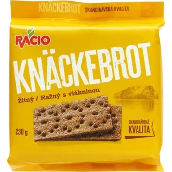 Trvanlivě pečivo Racio Knäckebrot žitný s vlákninou 230 g
