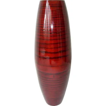 Váza Axin Trading s.r.o. Bambusová váza vysoká červená