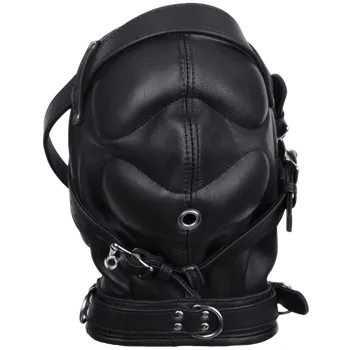 Erotická maska Sexy Elephant Deprivační kožená maska Leatherix Dominator