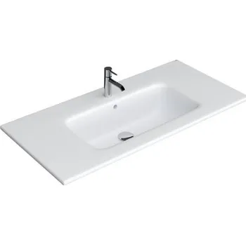 Umyvadlo JOY Umyvadlo nábytkové 101 cm s otvorem pro baterii, s přepadem, bílá