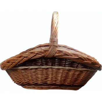 Proutěný koš na dřevo ke krbu velký