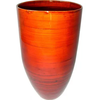 Váza Axin Trading s.r.o. Bambusová váza optima červená