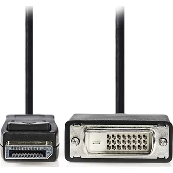 Video kabel NEDIS kabel DisplayPort - DVI/ zástrčka DisplayPort - 24+1pinová zástrčka DVI-D/ černý/ bulk/ 2m