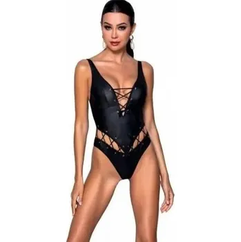 Dámské erotické body Passion Francesca Body Black, L–XL