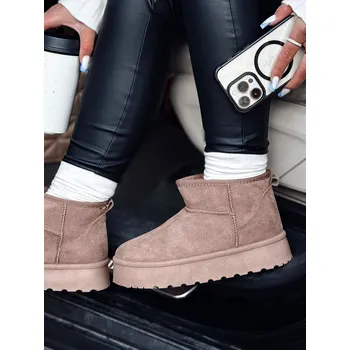 Dámská zimní obuv dámské sněhule BRINETTO pantera ZY0572 Barva: Béžová, Velikost: 39