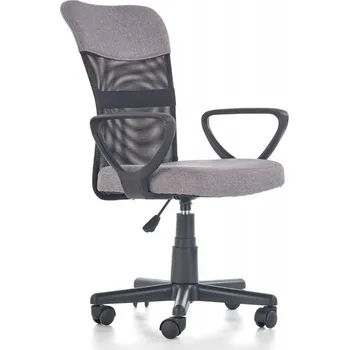 Dětská židle TIMMY — síť / látka, černá / šedá