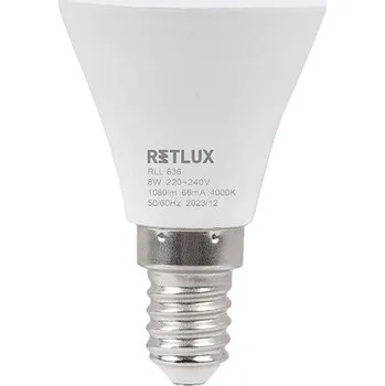 Žárovka RETLUX RLL 636 G45 E14 miniG 8W CW D