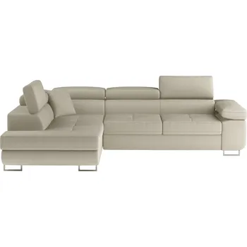 Sedací souprava Rohová rozkládací sedací souprava Anton 272 cm Jarell 18 béžová levá
