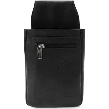 Módní doplněk Kožené pouzdro na kasírku 613­-0508­ černé, Arwel