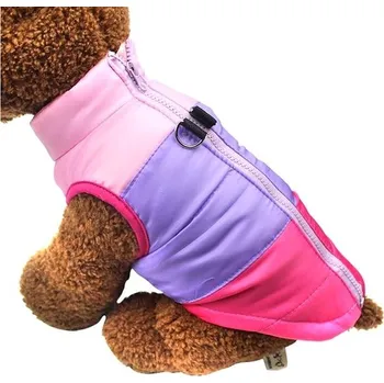 Obleček pro psa Surtep Pruhovaná vesta růžová/fialová S