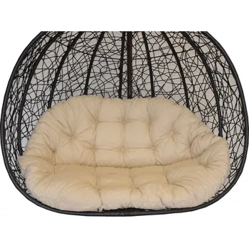 Podsedák Axin Trading s.r.o. Polstr na závěsnou houpačku Double - látka světle béžový melír