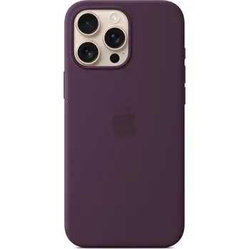 iPhone 16 Pro Max Silicone Case with MS - Plum
