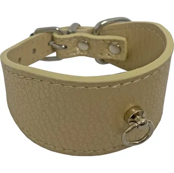 Obojek pro psa HUHUBAMBOO METAL obojek béžový S 4x25-30cm (355423)