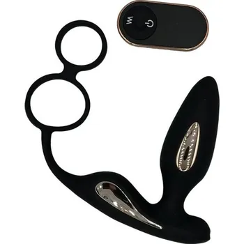 Anální kolík Sexy Elephant Vibrační anální kolík Loop s erekčním kroužkem a dálkovým ovládáním