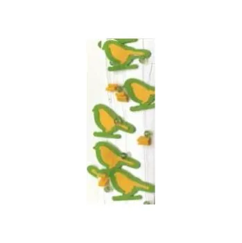 Balónek Filcová girlanda PTÁCI žlutá a zelená 1,60m 43382 Nové zboží