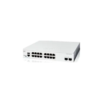 Switch Cisco Catalyst switch C1300-16T-2G (16xGbE,2xSFP,fanless) - REFRESH