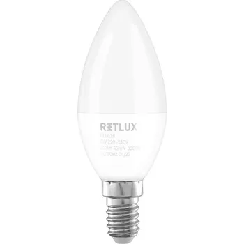 Žárovka RETLUX RLL 626 C37 E14 candle 6W WW D
