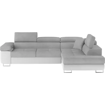 Sedací souprava Rohová rozkládací sedací souprava Anton 272 cm Paros 05/Soft 17 šedá pravá
