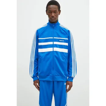 Pánská mikina Mikina adidas Originals First Tracktop pánská, modrá barva, vzorovaná, JP1044, L, 55X