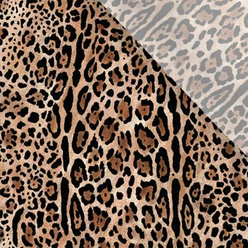 Umělé hedvábí / silky mírně elastické leopard