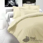 Saténové francouzské povlečení LUXURY COLLECTION 220x200+2x70x90cm smetanové