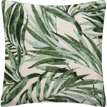 Povlak na dekorativní polštářek Atmosphera Žakárový povlak na polštář 40 x 40 cm s tropickým motivem