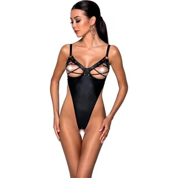 Dámské erotické body Passion Celine Body Black, S–M