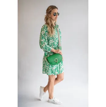 Kabelka Kabelka crossbody kůže 804 Itálie barva: růžová-starorůžová