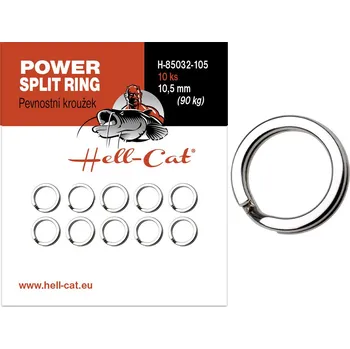 Hell-Cat Pevnostní kroužek Power Split Ring 10ks|vel.9,0mm (70kg)