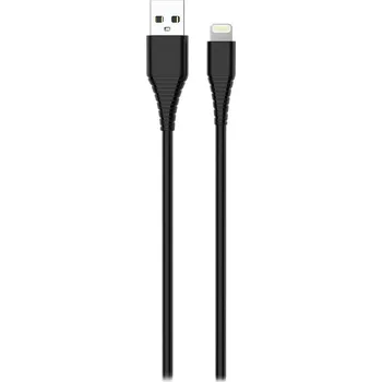 Datový kabel Colorway Datový Kabel USB/ Apple Lightning/ 2.4A/ 1m/ PVC/ Černý