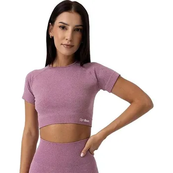 GymBeam Dámské tričko FLO Crop Top Violet XL
