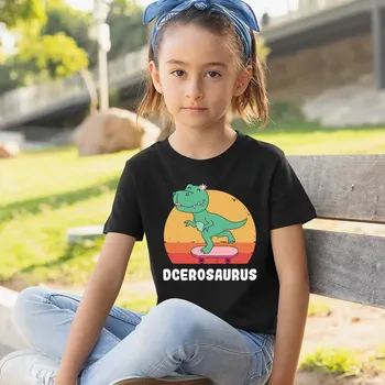 Žertovný předmět Dcerosaurus - dětské tričko s potiskem
