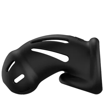 Shots ManCage Model 27 Ultra Soft Silicone Chastity Cage Black