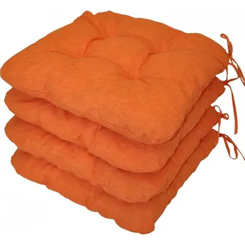 Podsedák Axin Trading s.r.o. Sedák UNI barva oranžový melír - set 4 kusy