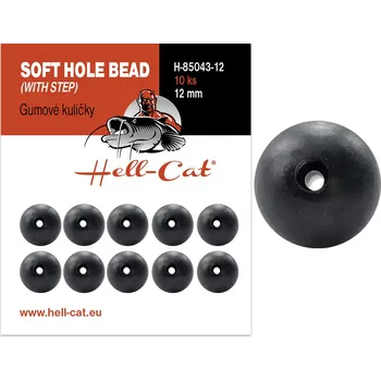 Hell-Cat Gumové kuličky Soft Hole Bead (with step) 10ks|vel.12mm