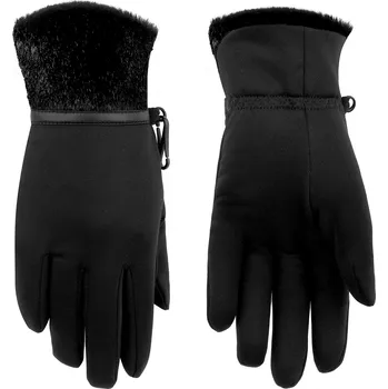 POIVRE BLANC W24-1775-WO/F STRETCH FLEECE GLOVES BUBBLY BLACK Velikost rukavic: M