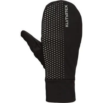 Běžecké oblečení Klimatex AUTH Unisex 2v1 rukavice, černá, XXL