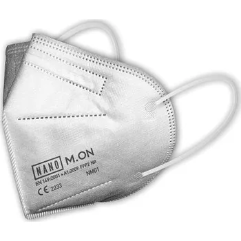 respirátor NANO M.ON Jednorázový nanovlákenný respirátor FFP2 NR bílý 25ks