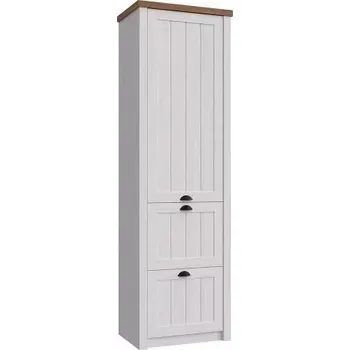 Šatní skříň Vysoká skříň PROVENCE S1D2S, sosna andersen/lefkas ciemny